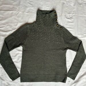 Carve Designs Cowl Neck Sweater - Dark Green